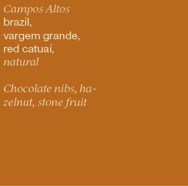 Brown – Campos Altos