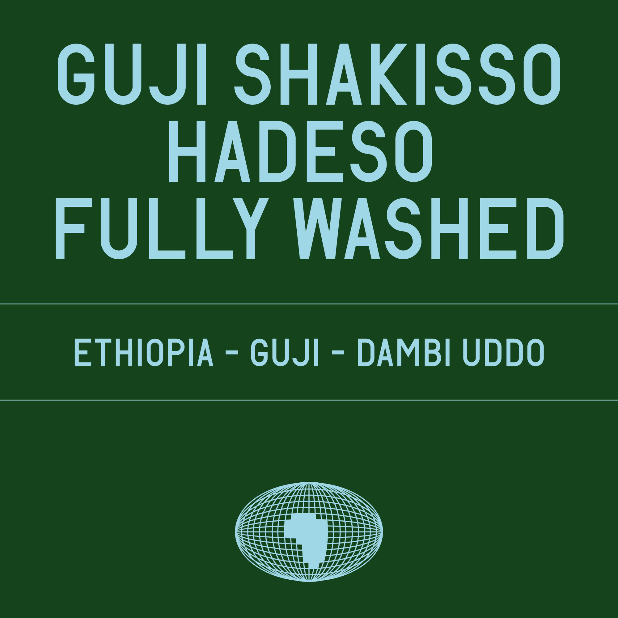 Guji Shakisso Hadeso JARC varieties - Local Landraces Fully Washed