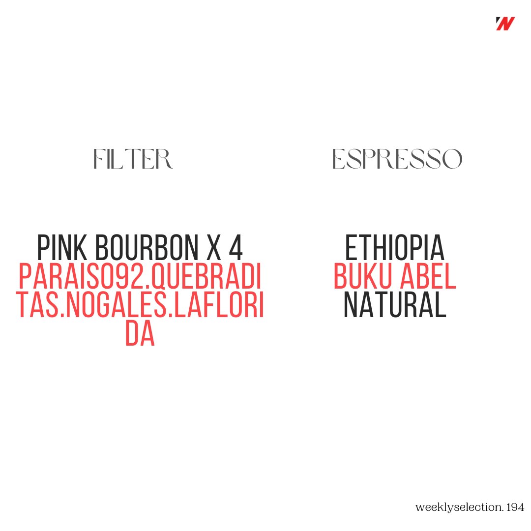 Coffee of the Week - Filter or Espresso - #194