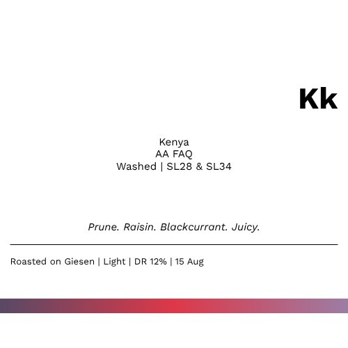 Kk - Kenya FAQ AA Washed