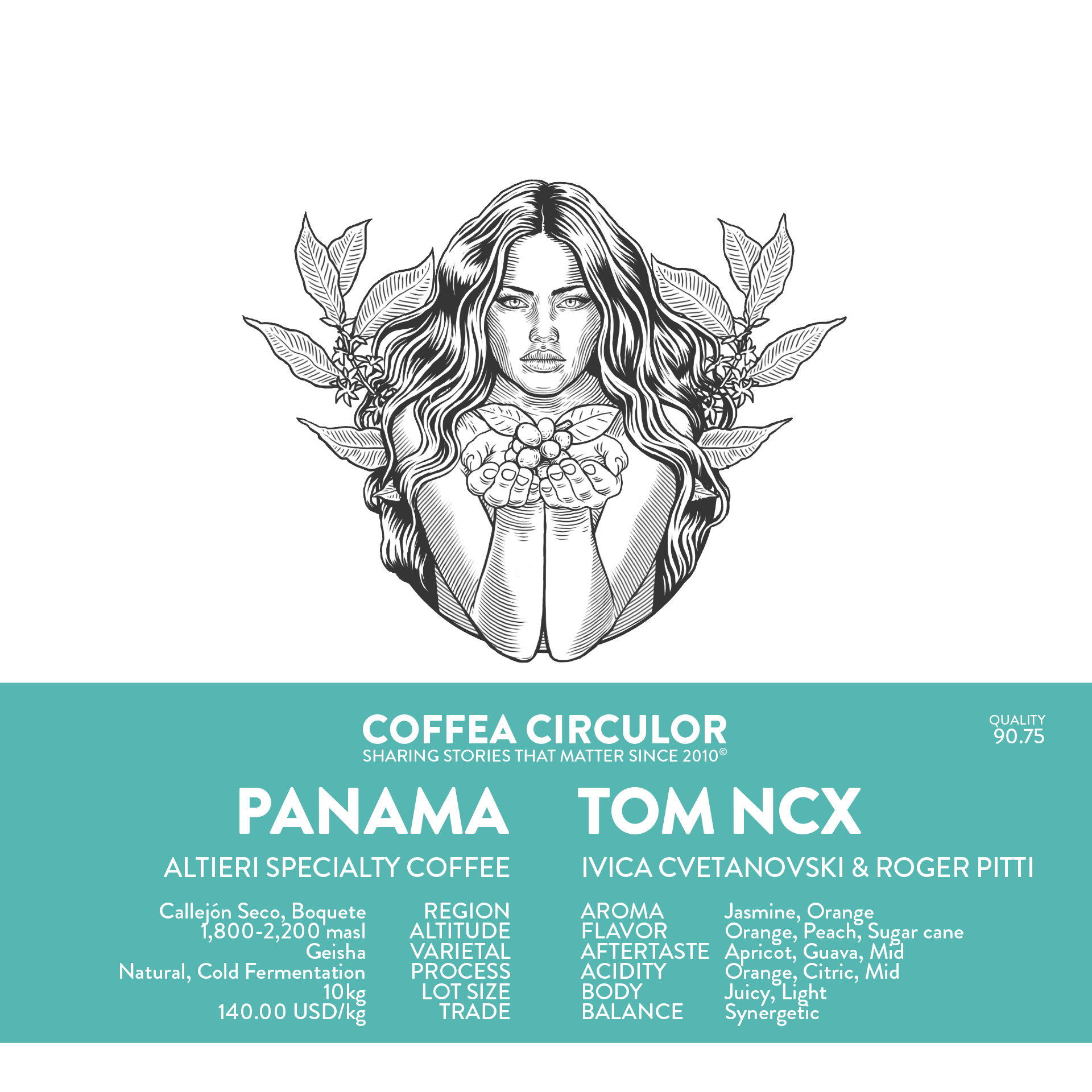 PANAMA Altieri Tom Geisha Natural Cold