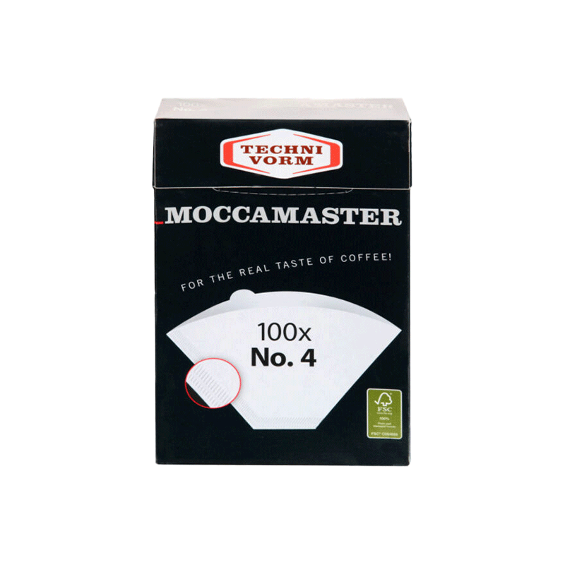 100 filtres N° 4 pour cafetière KBG