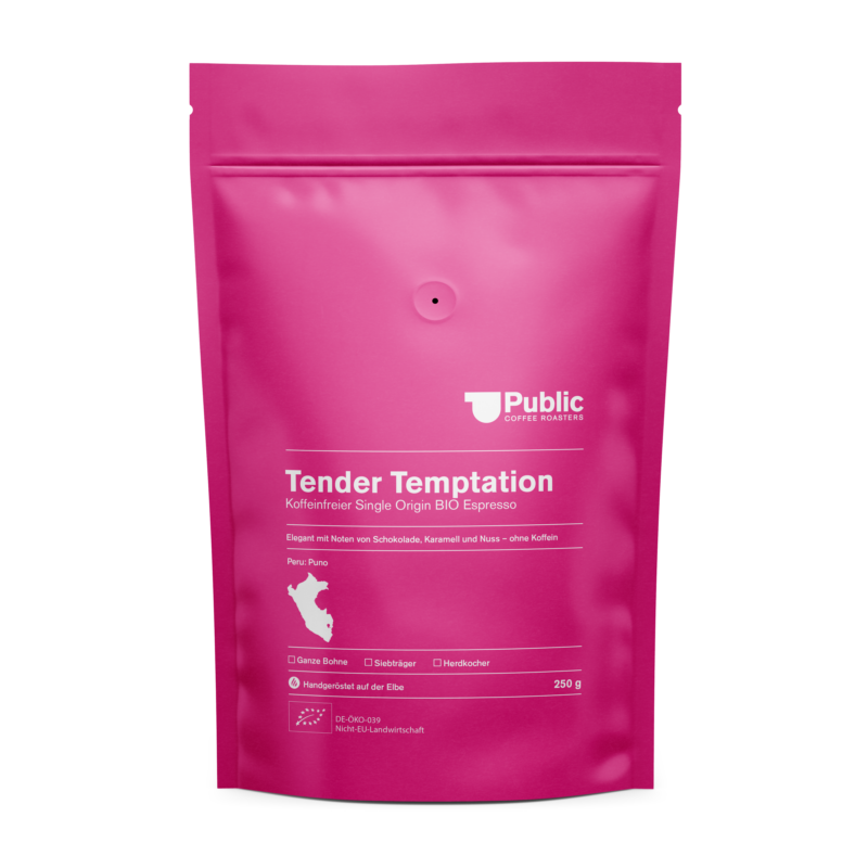 Tender Temptation BIO Espresso ohne Koffein