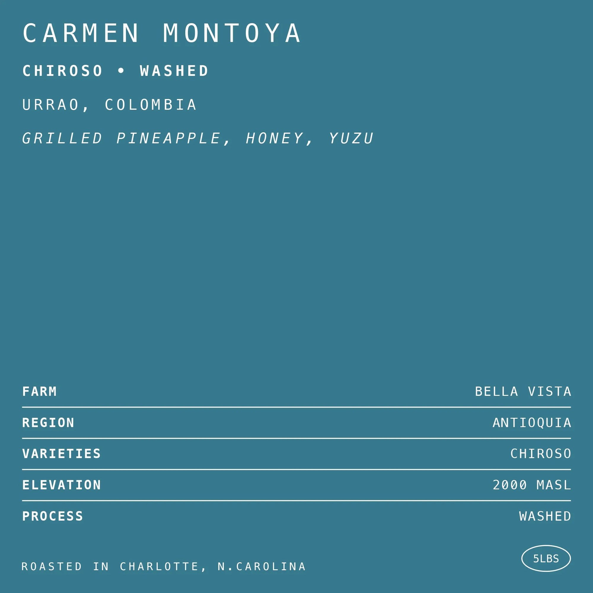 Carmen Montoya Chiroso • Washed