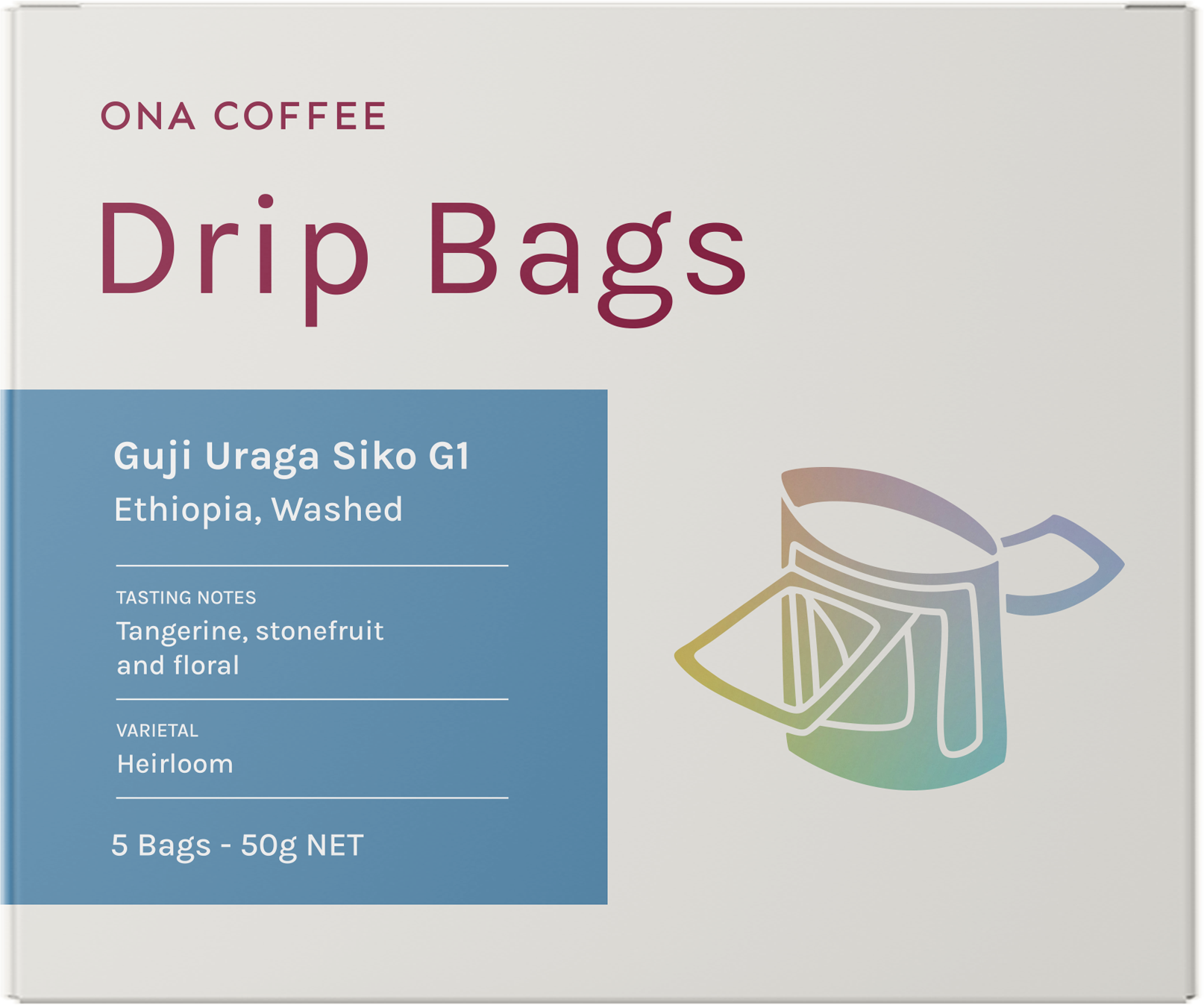 Filter Drip Bag Box - Guji Uraga Siko G1, Ethiopia, Washed