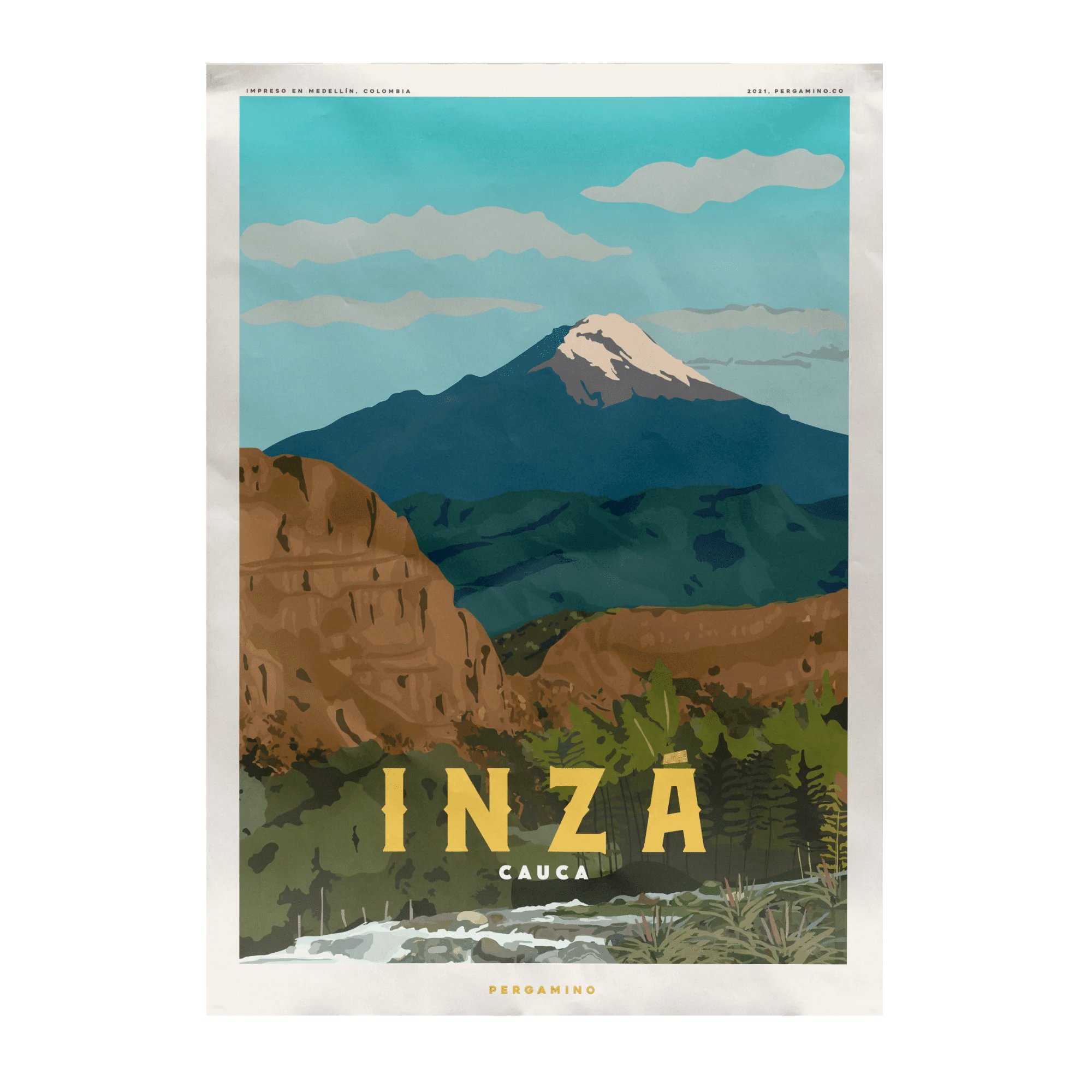 Póster Inzá, Cauca (35cm X 50cm)