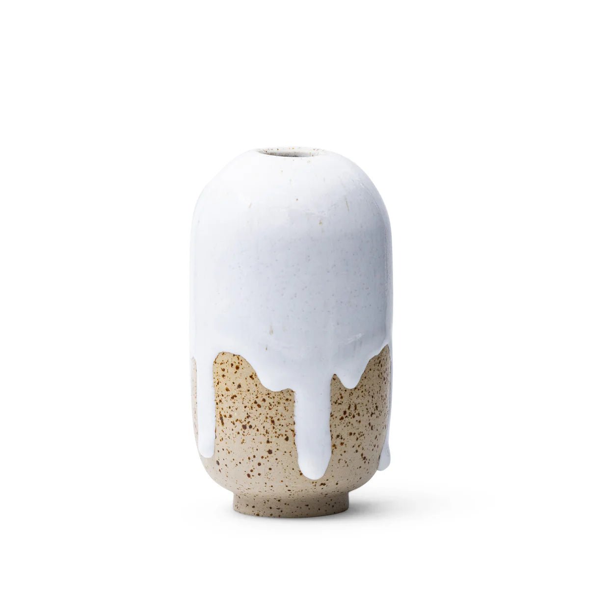 【Studio Arhoj】 Mini Yuki Vase - Thick_Milk [スタジオアーホイ ミニユキベース - シックミルク]