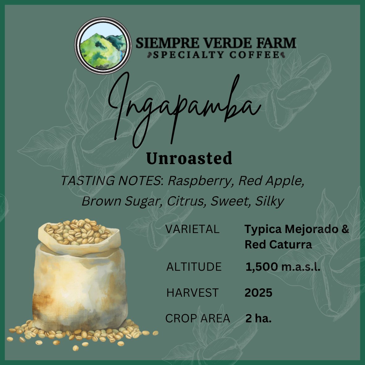 Ingapamba - Unroasted