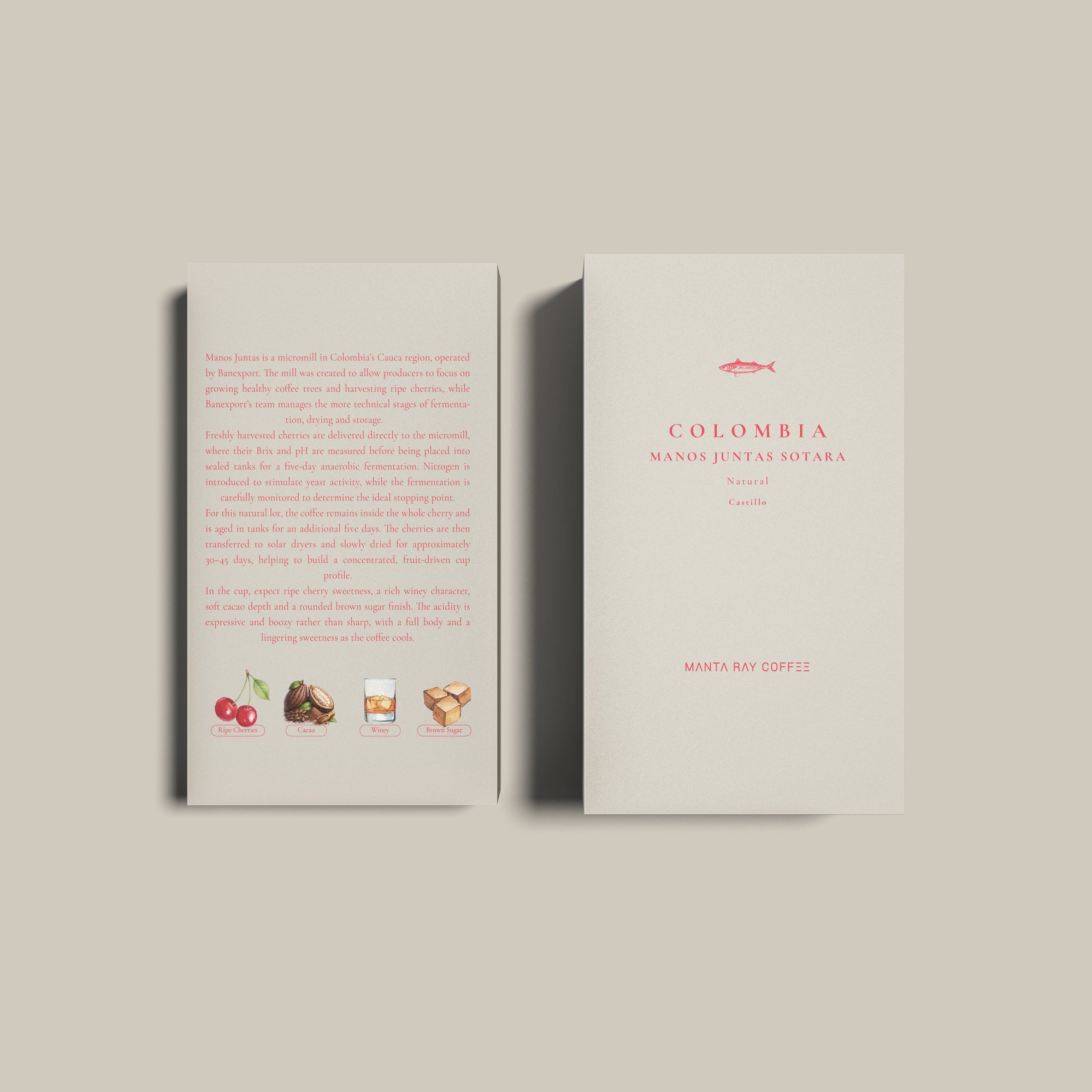 Colombia Manos Juntas Natural | Sotara Cauca (Single Origin Espresso)
