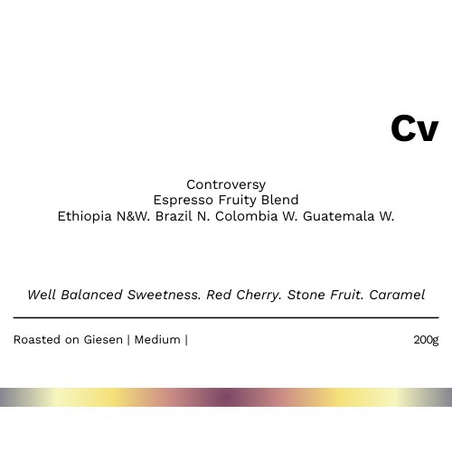 Cv - Controversy Espresso Blend Medium Roast