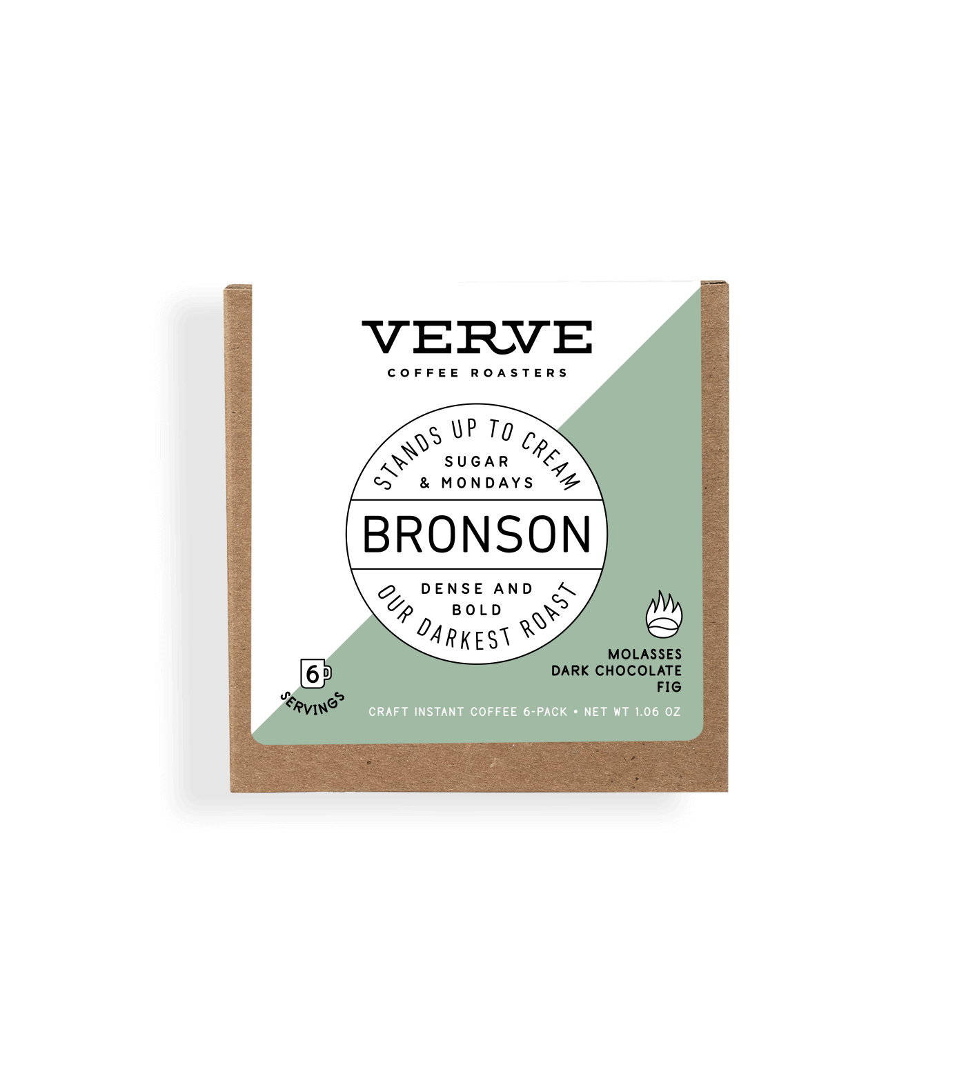 Bronson French Roast Craft Instant Coffee 6 Pack