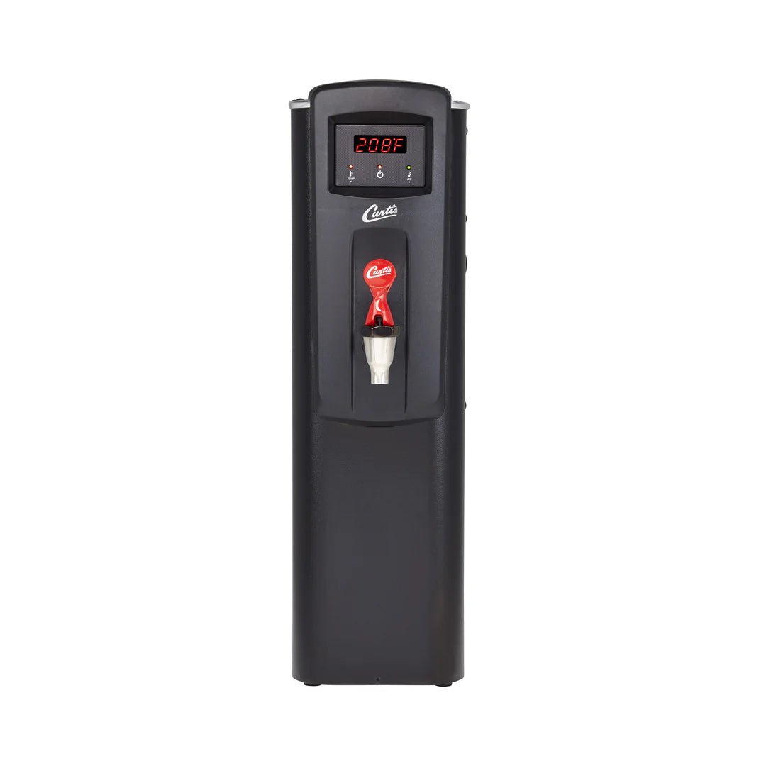 Curtis WB5N/WB5NB - 5.0 Gal. Electric Narrow Hot Water Dispenser with Aerator and Lower Faucet (Black/Red)