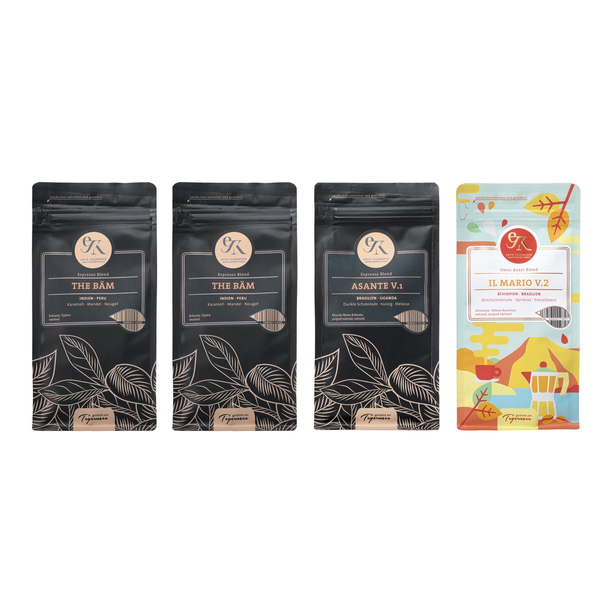 Kaffeevollautomaten-Set „Bäm & Friends“ inkl. 4 x 250g
