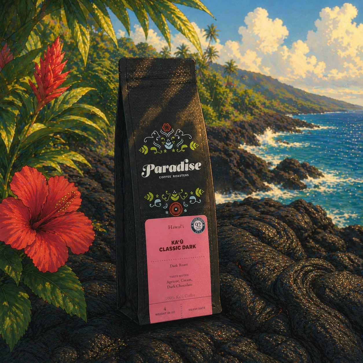 Ka‘ū Classic Dark Roast – Specialty Hawaiian Coffee from the Big Island