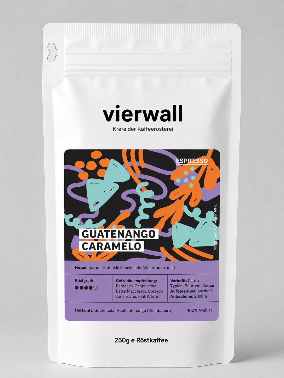Guatenango Caramelo - milder Espresso aus Guatemala | vierwall