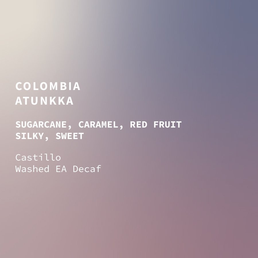 Decaf Colombia El Vergel