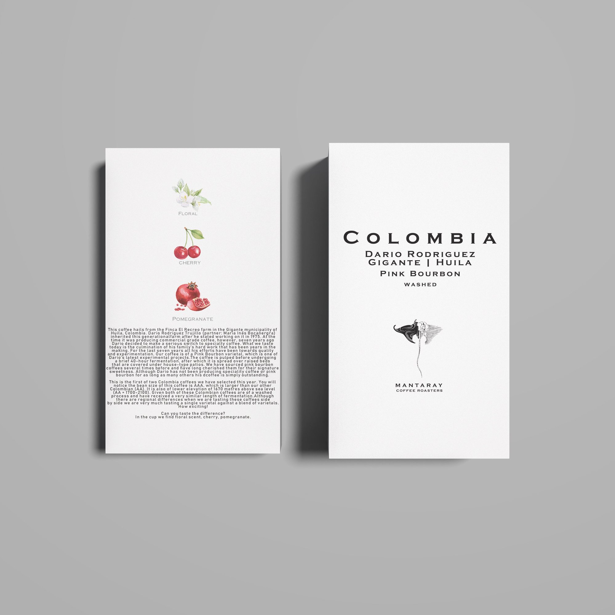 Colombia Dario Rodriguez | Gigante Huila pink bourbon washed (Single Origin Filter)