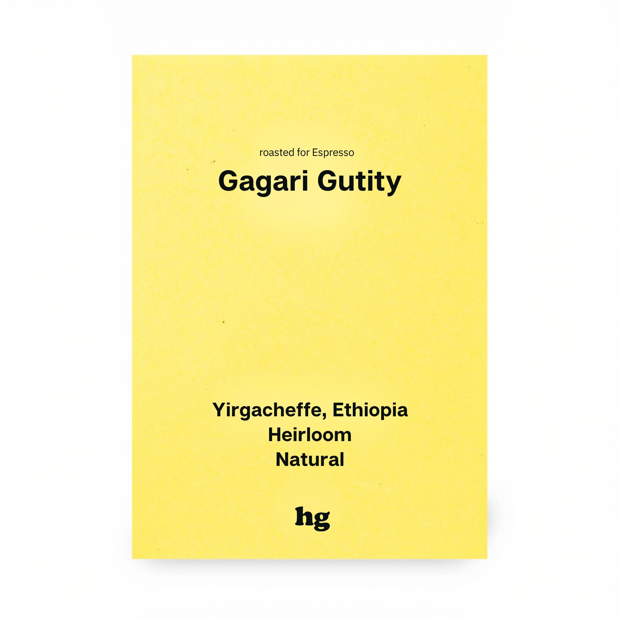 Gargari Gutity, Heirloom, Natural, Ethiopia #E (In-store)