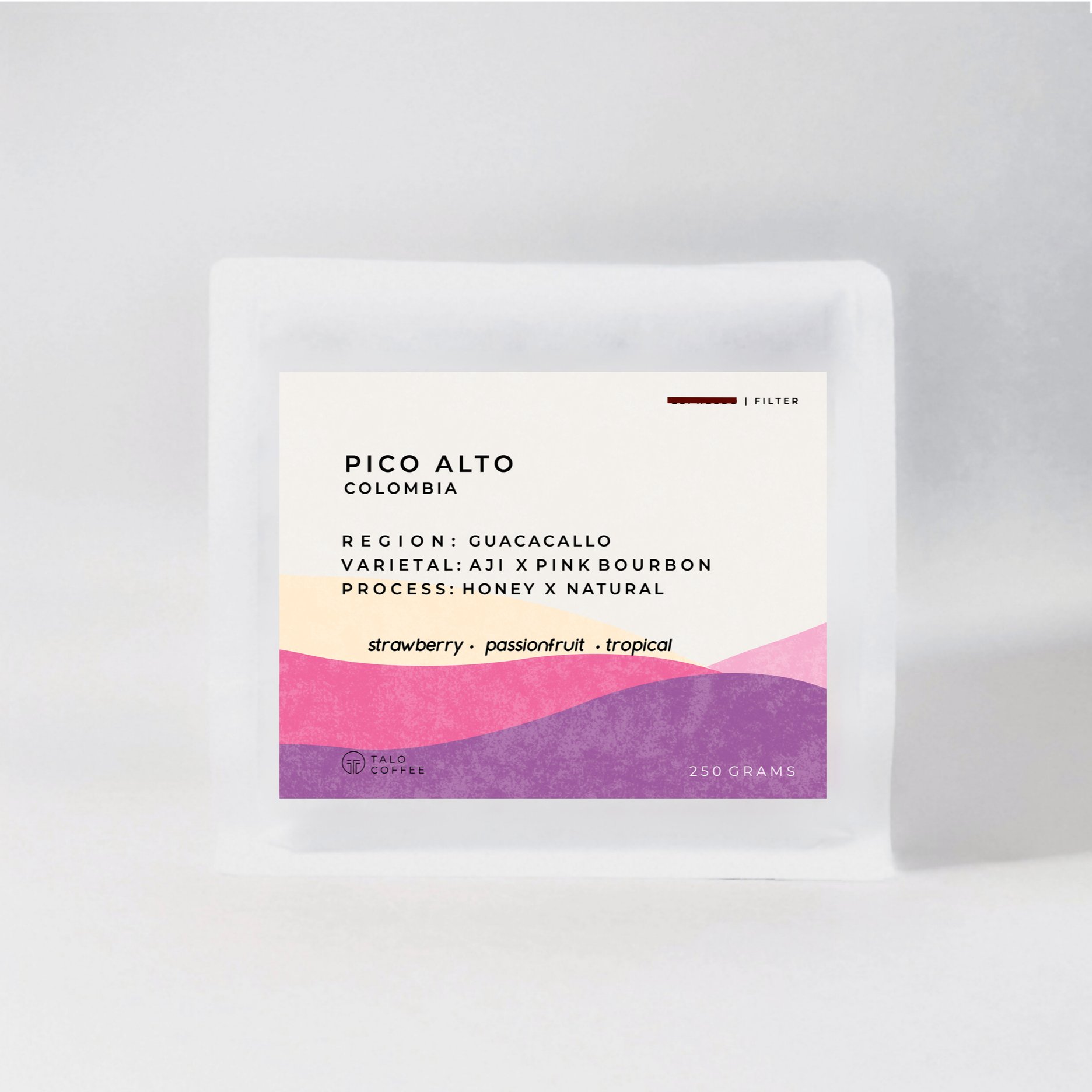Colombia Pico Alto Honey Aji x Natural Pink Bourbon